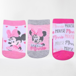 Бебешки чорапи - Мини Маус - 3 чифта