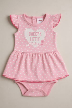 Бебешко боди - рокличка - сърца