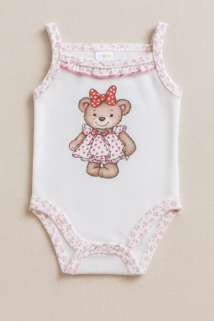 Бебешко боди - без ръкави - мече