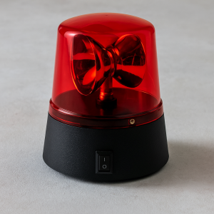 Парти лампа - фар - настолна - червена