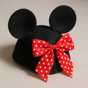 Карнавална шапка - мишка - панделка