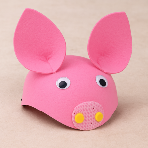 Карнавална шапка - розово прасенце