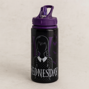 Алуминиева бутилка за вода Wednesday (Черна) - 500 мл.