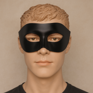 Карнавална маска - домино - черна