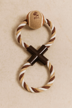 Играчка за куче - топка за тенис с връзка