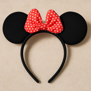 Карнавална диадема - Мини Маус - панделка