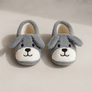 Дамски зимни пантофи - Кученце 