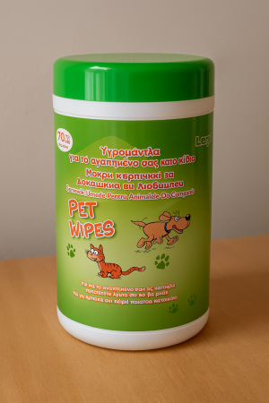 Мокри кърпички за домашни любимци - 70 бр.