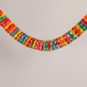 Парти гирлянд - многоцветен - хармоника - 3 м.