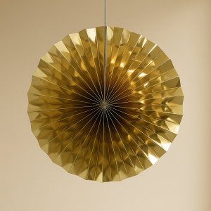 Парти декорация - ветрило - златисто - 40 см.