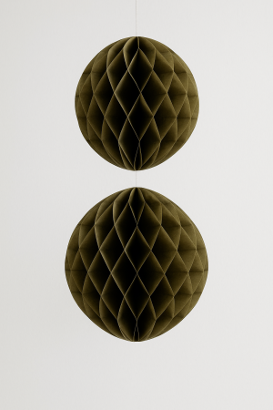 Парти декорация - топки - златисти - 2 бр.