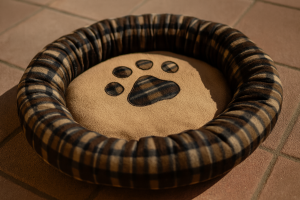 Легло за куче - кръгло