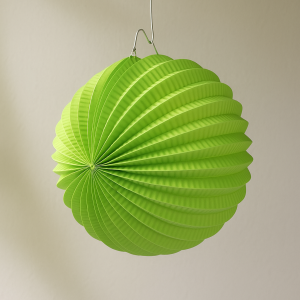 Парти декоративна топка - зелена - 20 см.