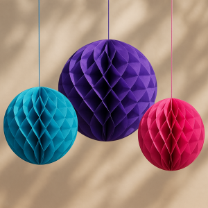 Парти декорация - лилава - 3 бр.