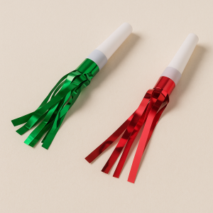 Парти свирки - разноцветни - с ресни - 10 см. - 6 бр.