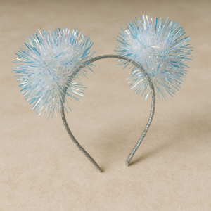 Парти диадема - ушички - светло синьо