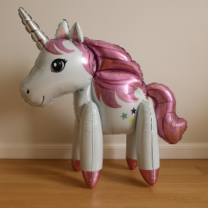 Парти балон - 3D еднорог - 104 х 102 см.