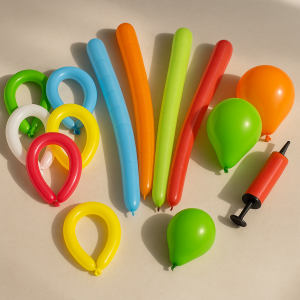 Парти балони - цветни - 22 бр. + помпа