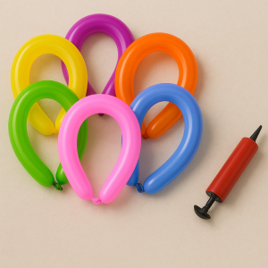 Парти балони - за моделиране - 20 бр. + помпа