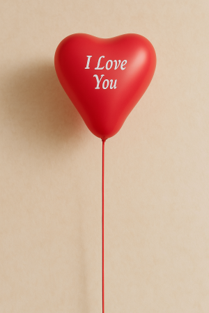 Парти балони - сърца - I LOVE YOU - 23 см. - 10 бр.