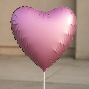 Парти балон - розов - сърце - 49 х 46 см.