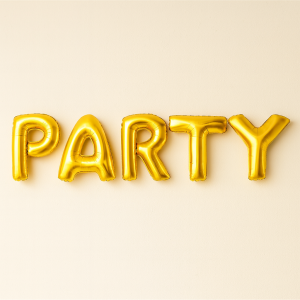 Парти балон - Party - златист - 40 х 130 см.