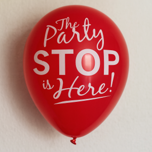 Парти балон - PARTY STOP - червен - 90 см.