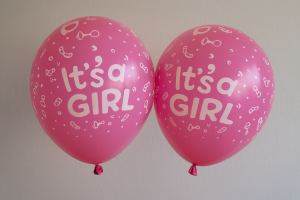 Парти балони - IT'S A GIRL - 30 см. - 10 бр.