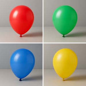 Парти балони с LED светлини - 30 см. - 4 бр.