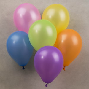 Парти балони - цветни - 23 см. - 10 бр.