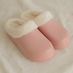 Дамски Зимни Чехли - Сабо с пухкава подплата