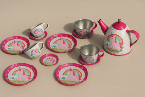 Детски комплект за чай - метален - 13 части