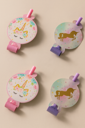 Парти свирки - еднорог - 5 бр.