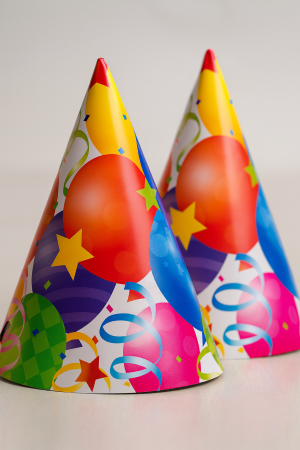 Парти шапки - балони - 6 бр.