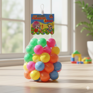 Разноцветни топчета - пластмасови - 5.5 см. - 50 бр.