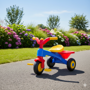 Детски велосипед - триколка - с кошница