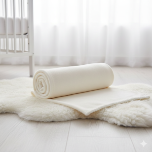 Покривка за бебешко легло - екрю - 100 х 140 см.