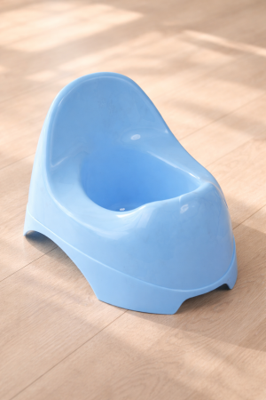 Бебешко гърне - синьо - с облегалка