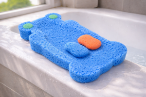 Бебешка гъба за вана - синя - 48 х 24 см.