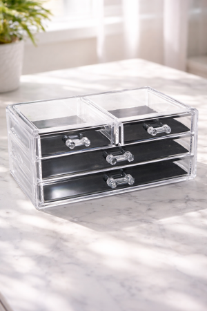 Органайзер за гримове - с 4 чекмеджета - 23 х 12 х 10 см.