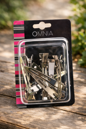 Щипки за коса - метални - 6 см. - 12 бр.