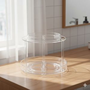 Въртящ се поднос за хладилник/шкаф на две нива