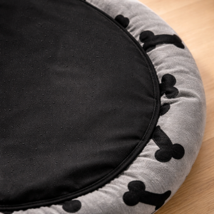 Кръгло меко легло за куче - Сив - 2 размера 60(80) x 13 см.