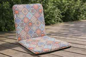 Възглавница за стол - с облегалка - орнаменти - 43 х 87 см.