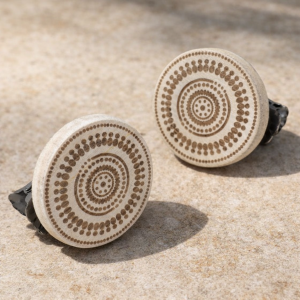 Декоративен аксесоар за пердета и завеси - кръгъл - 2 бр.