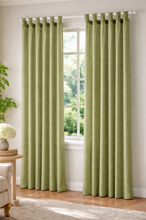 Завеса - зелена - 140 х 250 см.