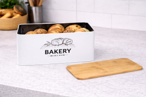 Метална кутия за бисквити и печива - 31 x 17 x 13,5 см.