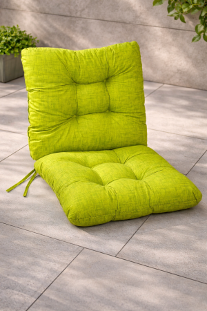 Възглавница за стол - с облегалка - зелена - 50 х 100 см.