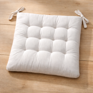 Декоративна възглавница за стол - светло сива - 40 х 40 см.