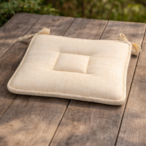 Декоративна възглавница за стол - екрю - 39 х 39 см.